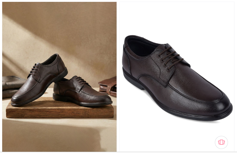 Liberty Fortune Men’s Black & Brown Genuine Leather Derby Lace-Up Formal Shoes – Style, Comfort & Value for Indian Professionals